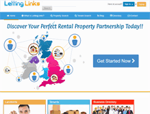 Tablet Screenshot of lettinglinks.com